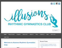 Tablet Screenshot of illusionsgymnastics.com